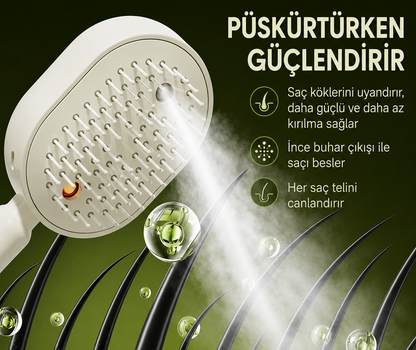Lumora® Electric Spray Air Cushion Massage Comb - Self-Cleaning, Anti-Tangle, Essential Oil Spray Feature Hair Care Comb