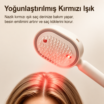 Lumora® Electric Spray Air Cushion Massage Comb - Self-Cleaning, Anti-Tangle, Essential Oil Spray Feature Hair Care Comb