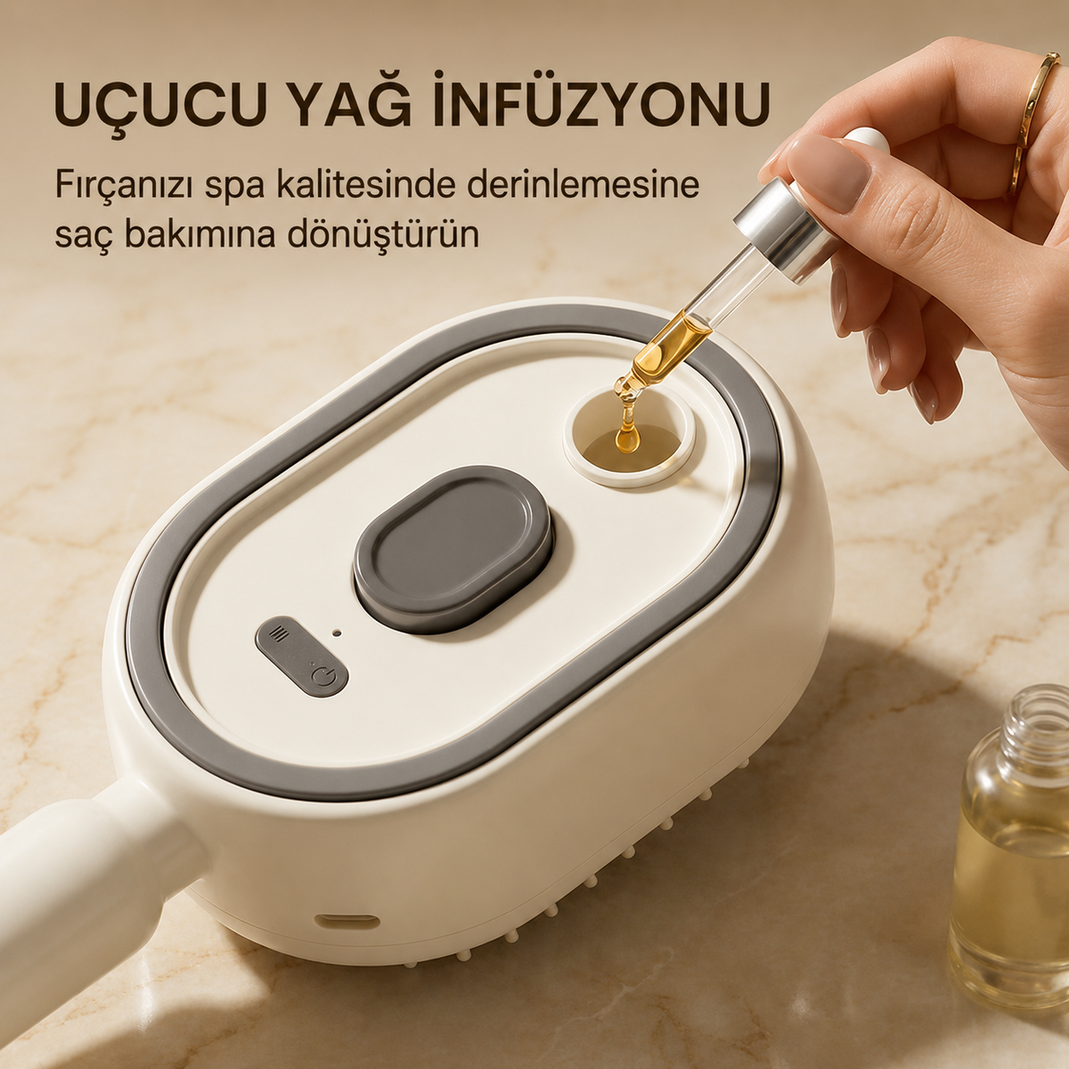 Lumora® Electric Spray Air Cushion Massage Comb - Self-Cleaning, Anti-Tangle, Essential Oil Spray Feature Hair Care Comb