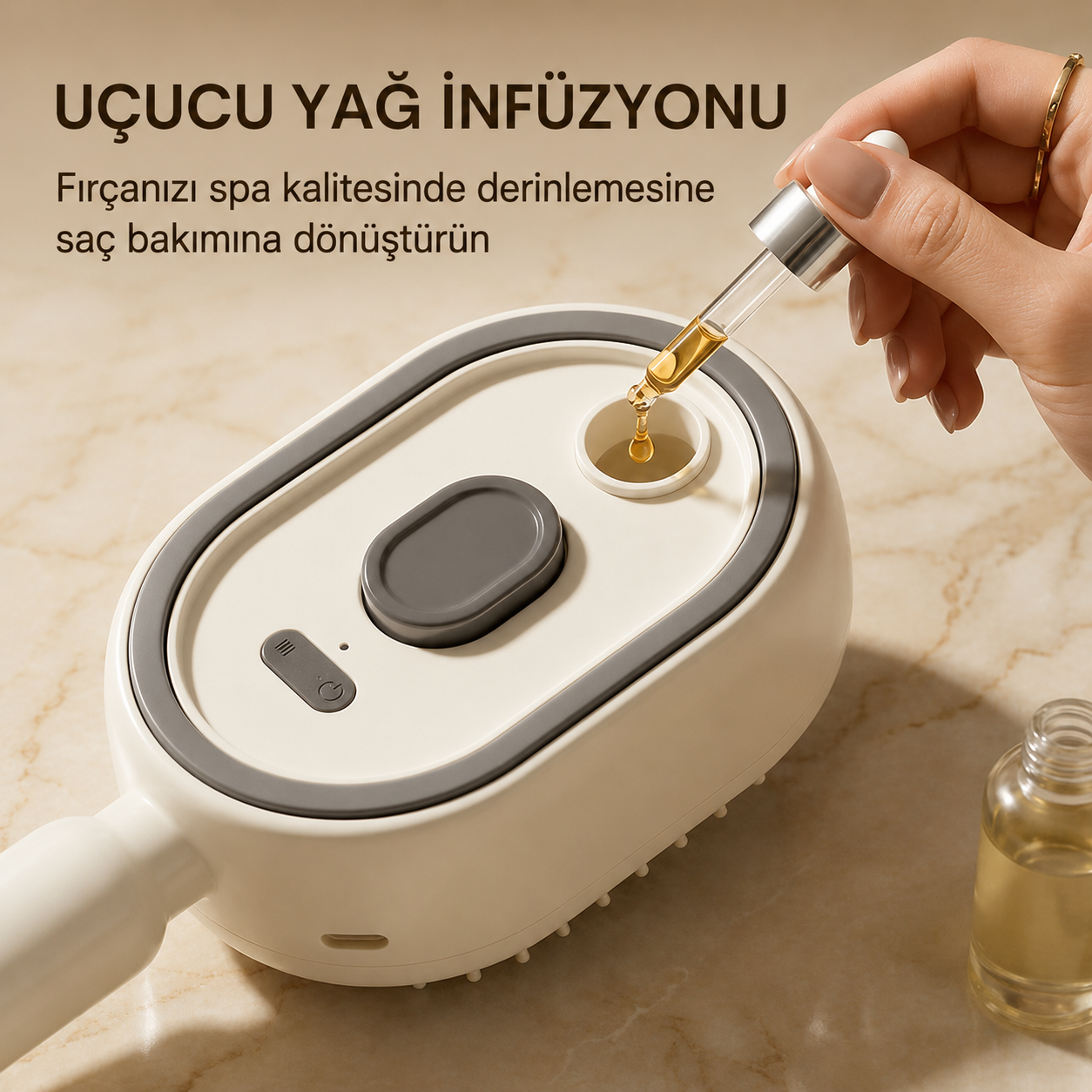 Lumora® Electric Spray Air Cushion Massage Comb - Self-Cleaning, Anti-Tangle, Essential Oil Spray Feature Hair Care Comb